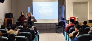 Sancak Ortaokulu Öğrencilerine Beslenme Semineri Düzenledik.
